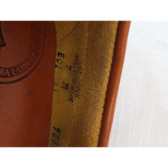 Vintage Dooney & Bourke Leather Loafers Flats Boat Lace Shoes Sz 7M Women's 90s - Picture 7 of 7